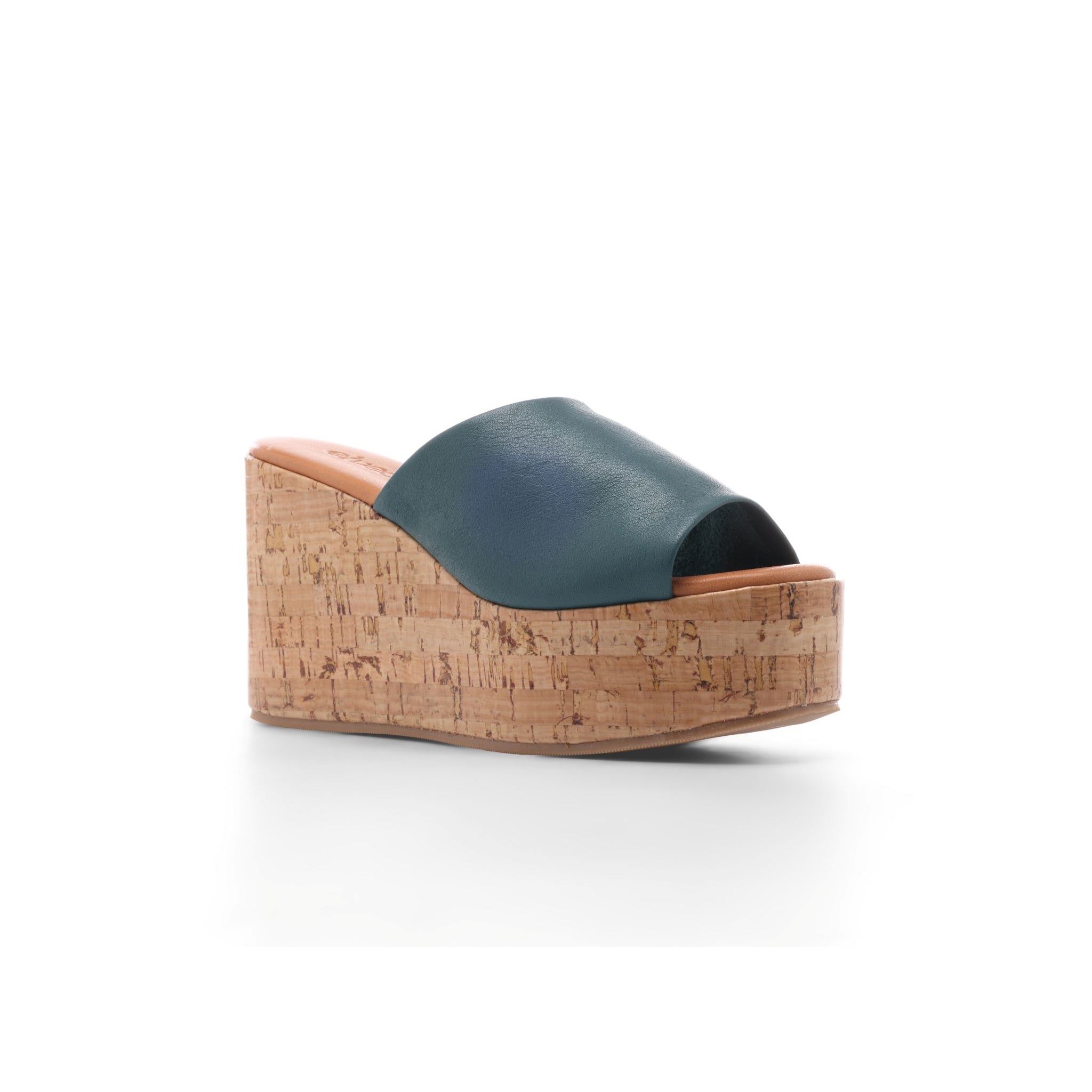 Scavone Platform Wedge - Teal Blue