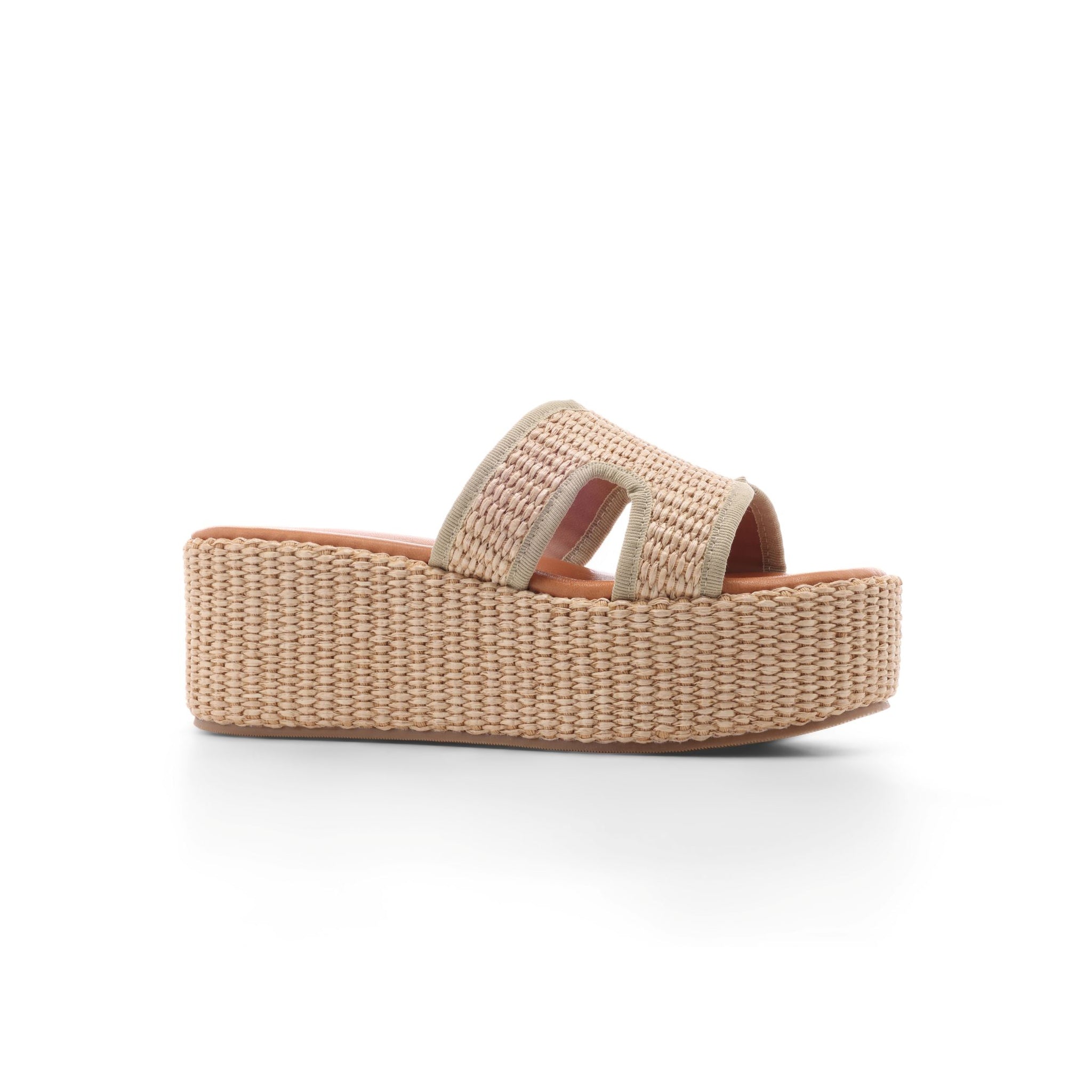 Sevierra Sol Weave Platform Sandals - Natural