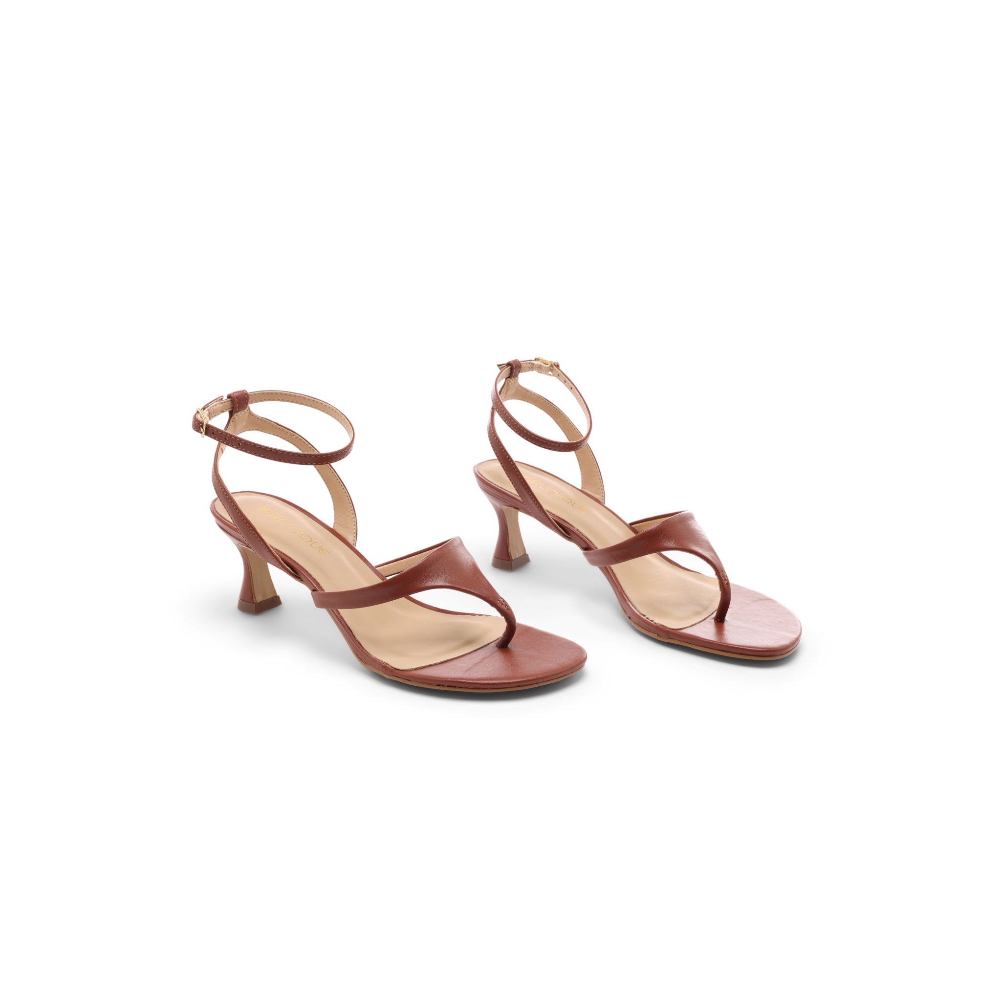 Steva Kitten Heels - Cognac