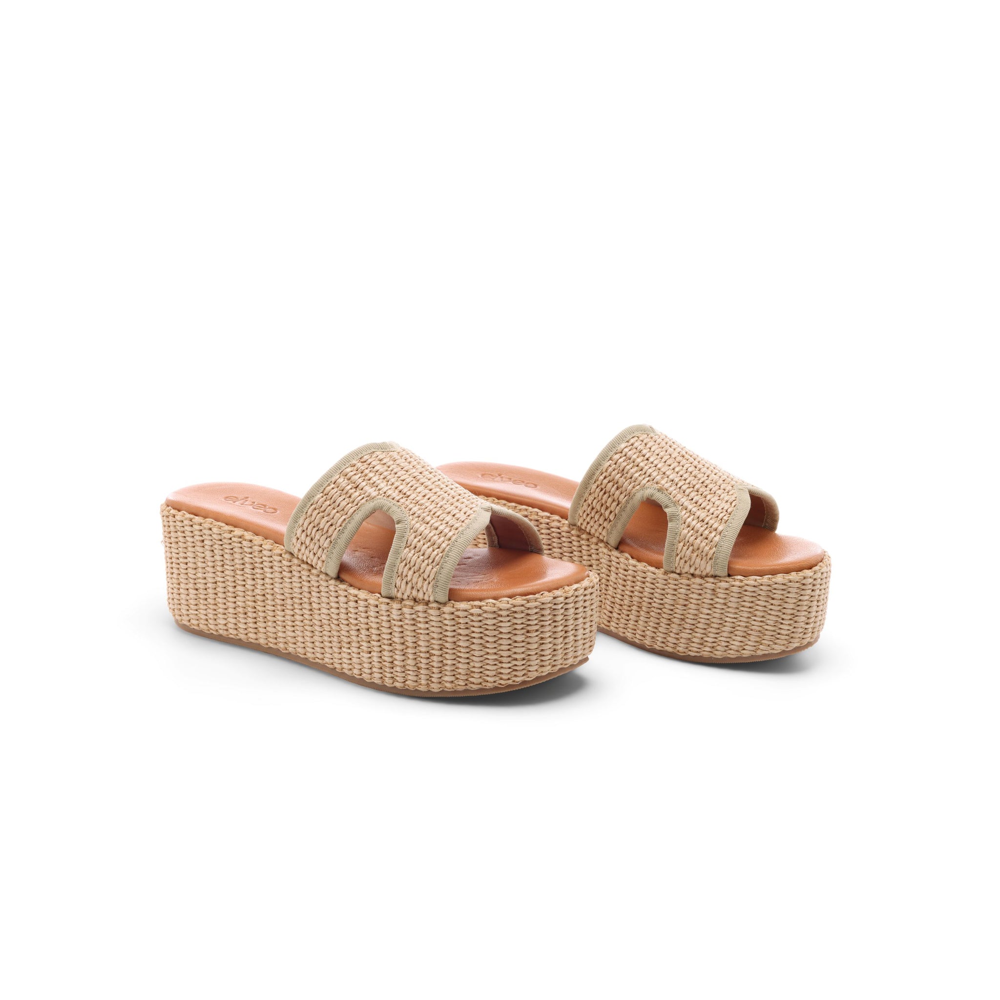 Sevierra Sol Weave Platform Sandals - Natural